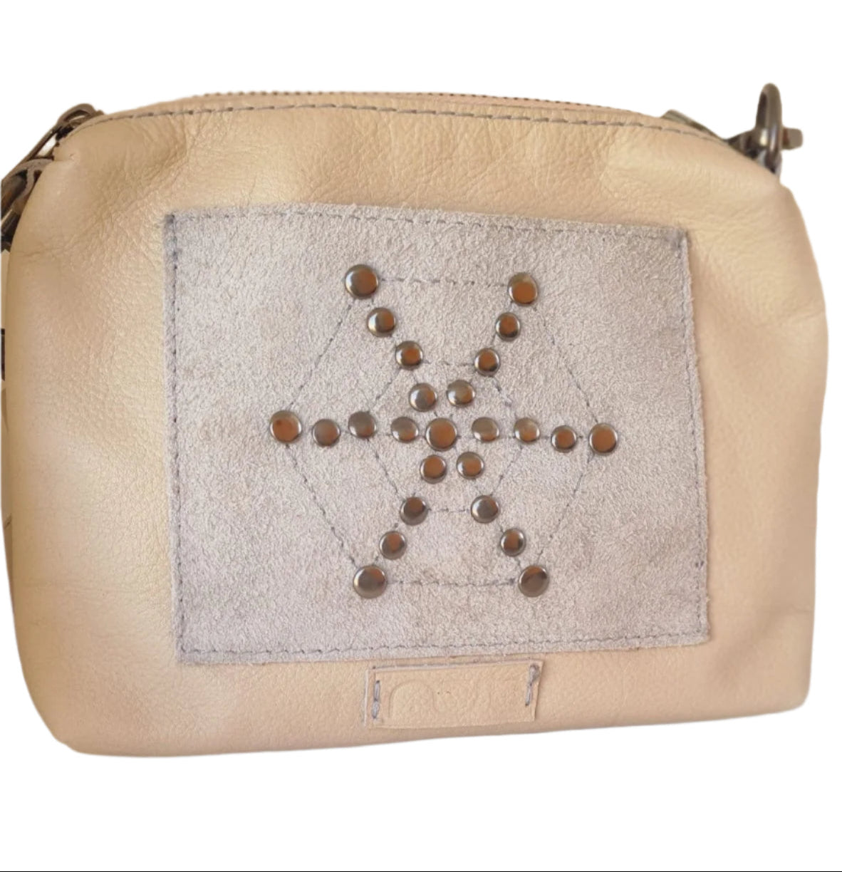 White Genuine Leather Clutch