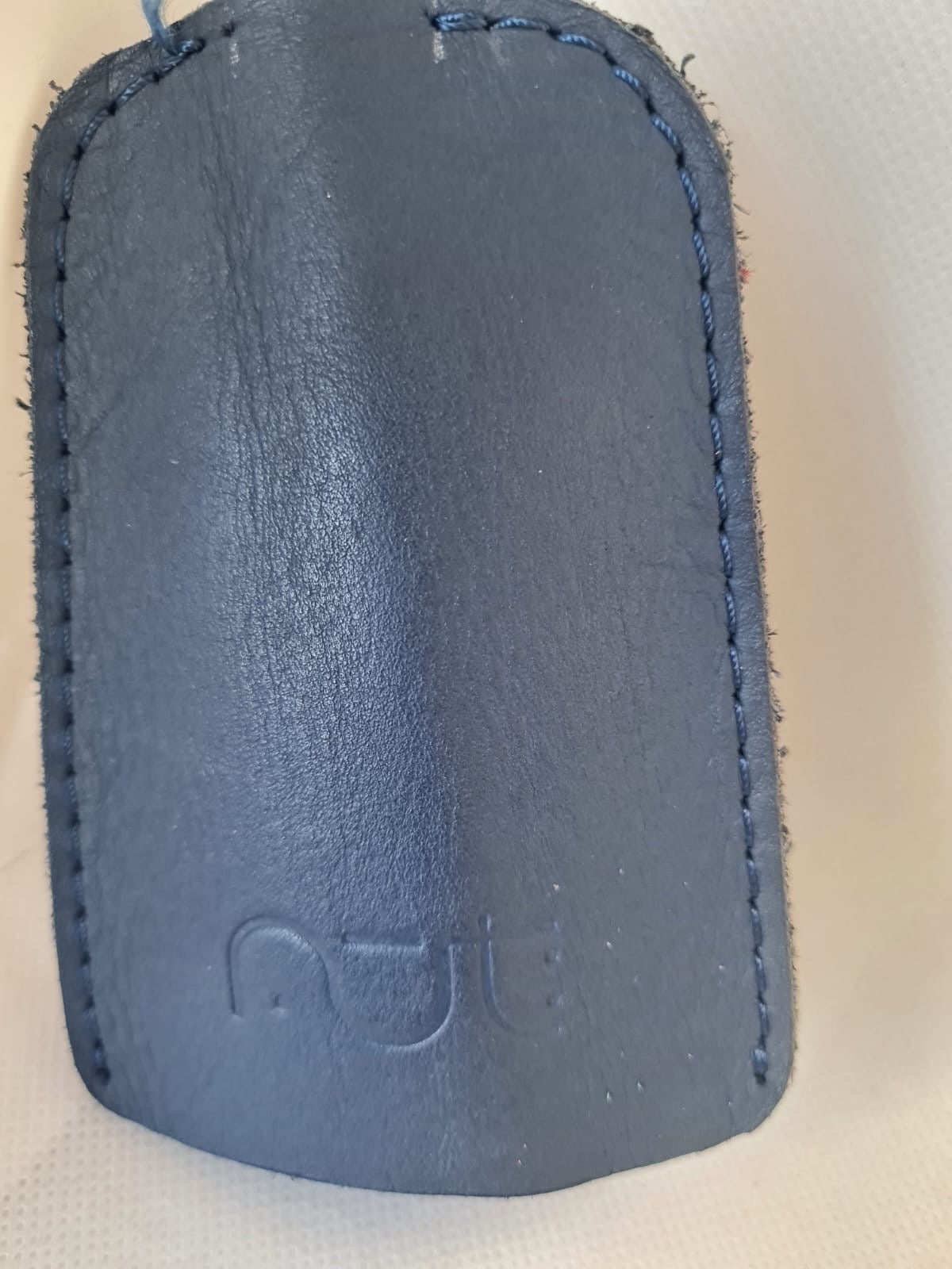 Genuine Leather Keychain - Blue