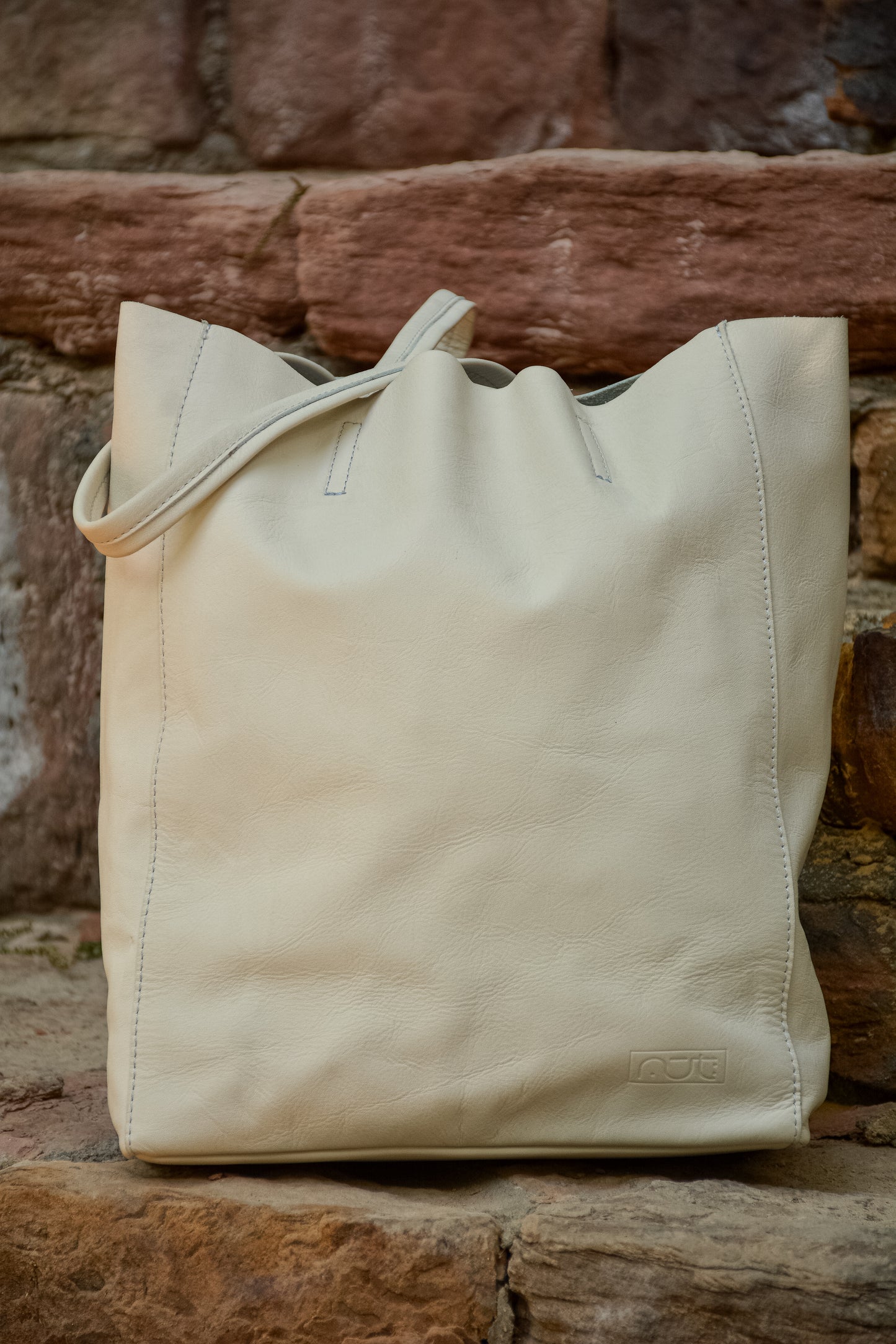 Genuine Leather Bag White