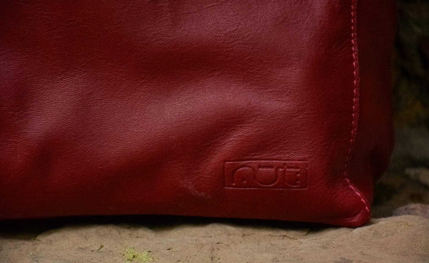 Genuine Leather Bag Red
