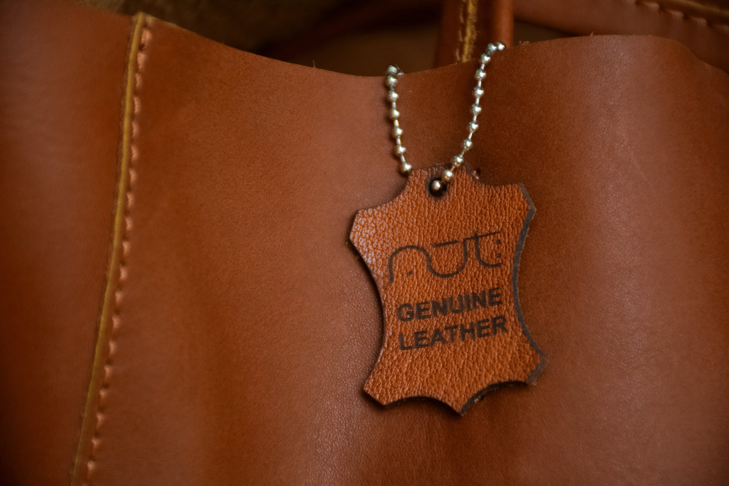 Genuine Leather Bag Camel