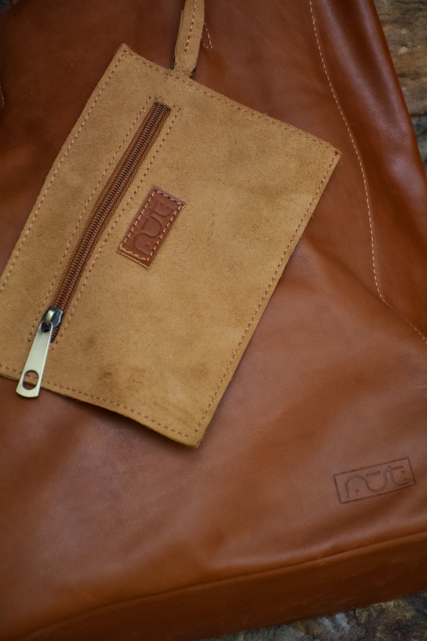 Genuine Leather Bag Camel