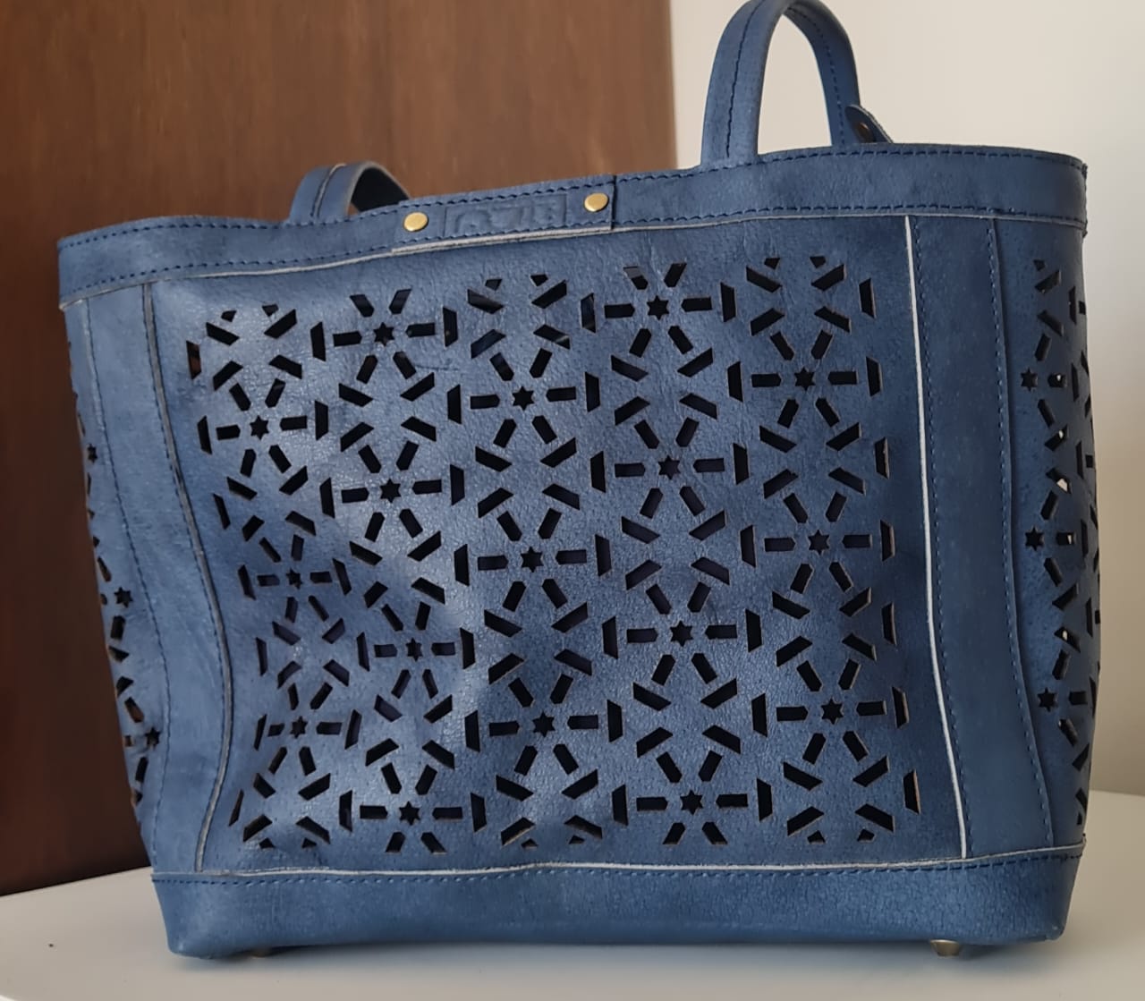 Mashrabiya Bag - Blue