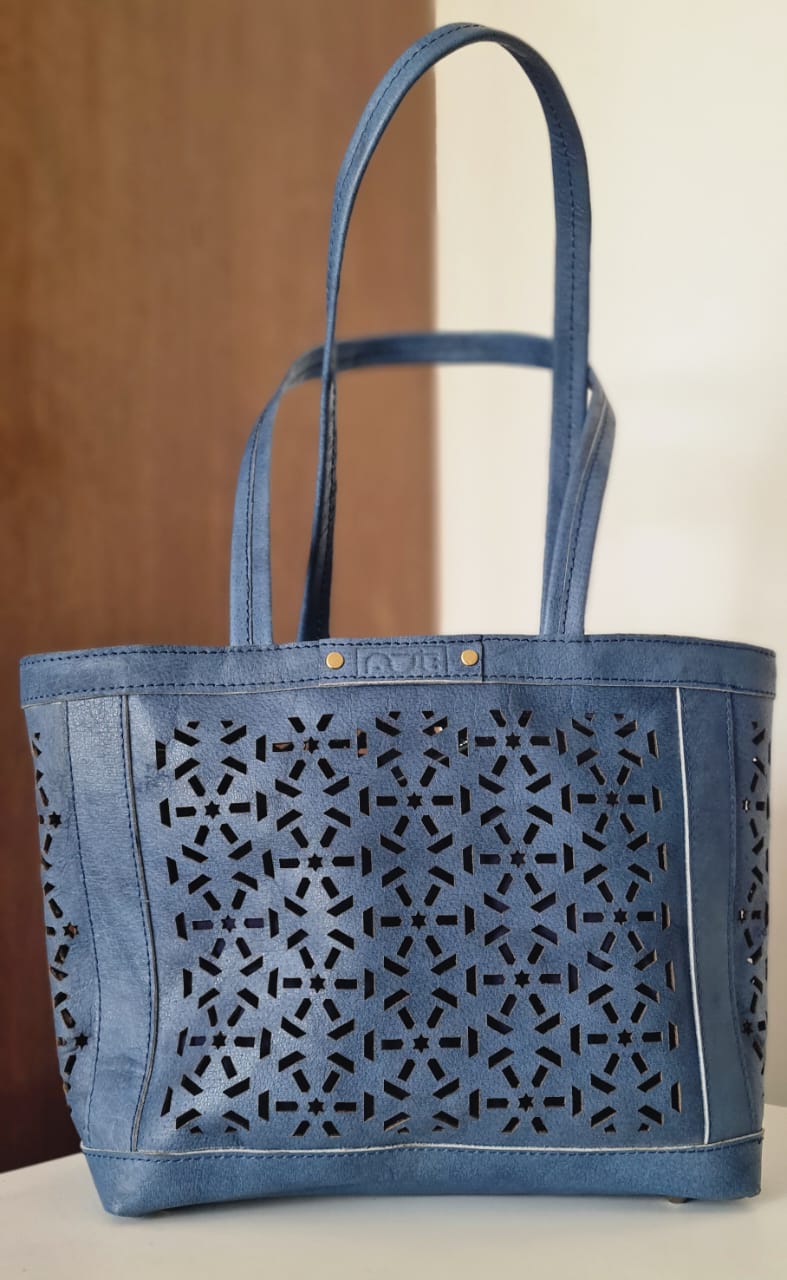 Mashrabiya Bag - Blue