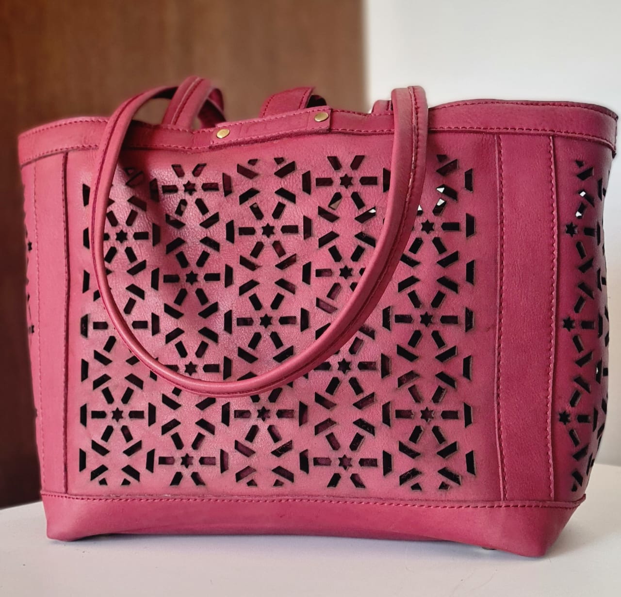 Mashrabiya Bag - Purple