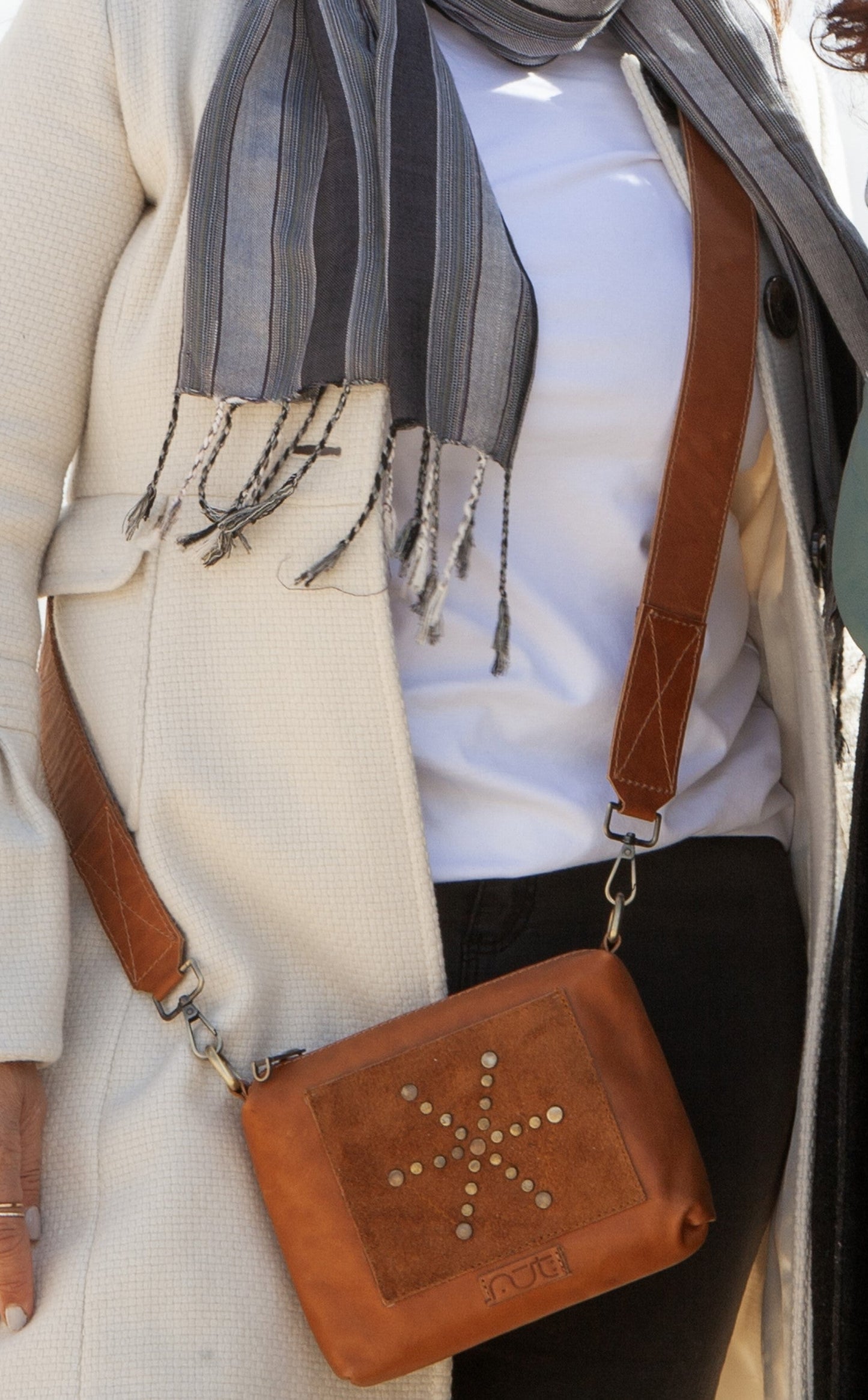 Camel Genuine Leather Clutch