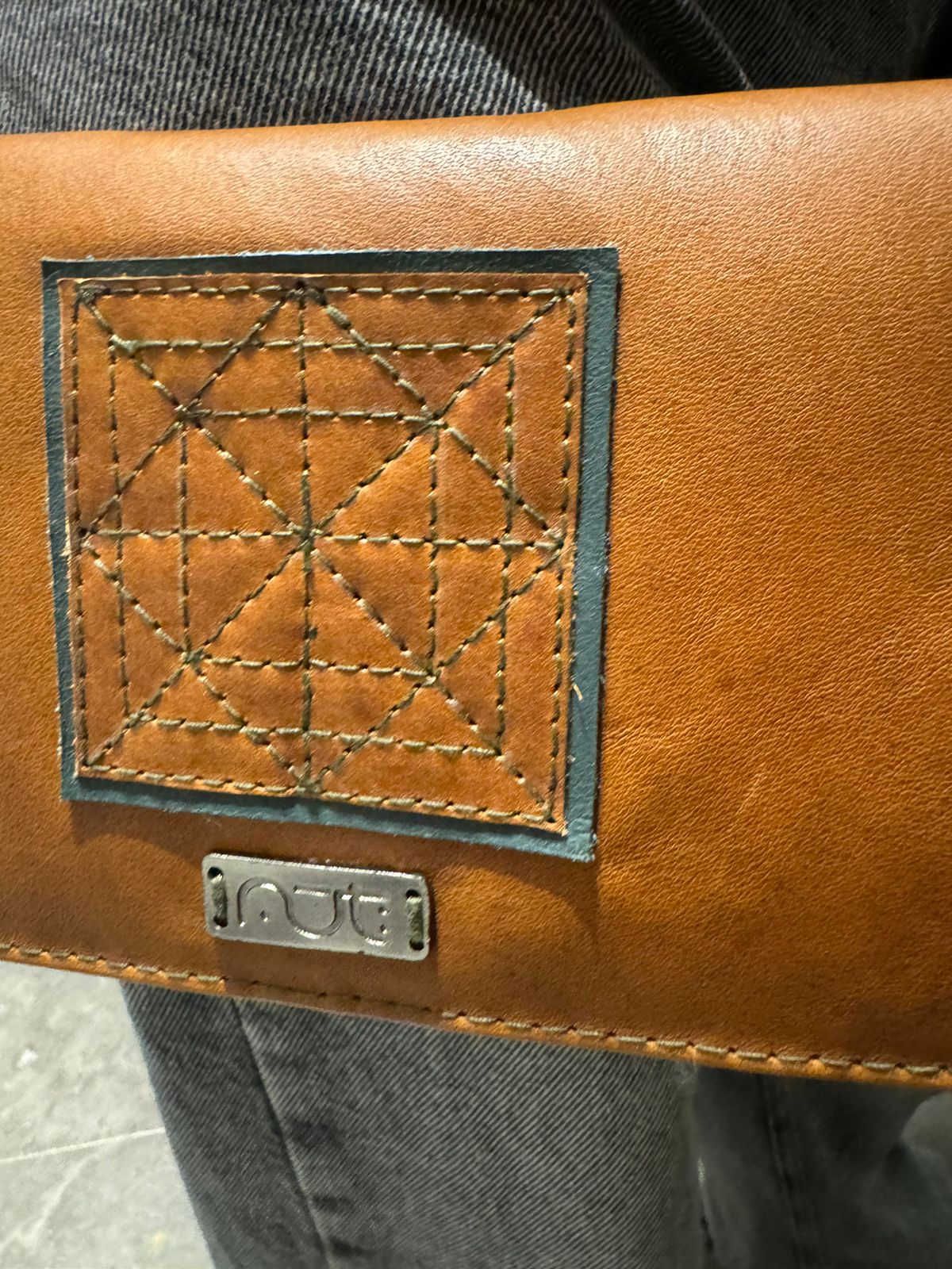 Camel Convertible Leather Purse