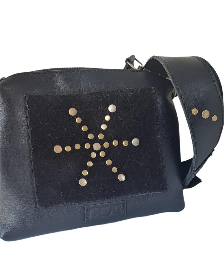 Black Genuine Leather Clutch