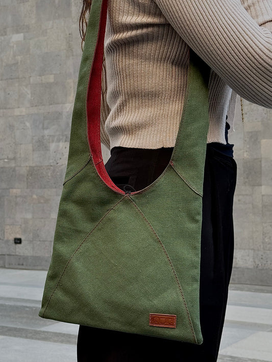 Chameleon Bag - Olive/ Red