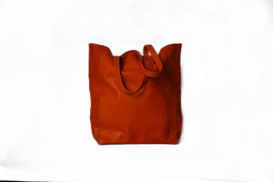 Genuine Leather Bag Orange