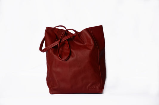 Genuine Leather Bag Red