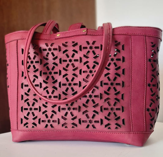 Mashrabiya Bag - Purple