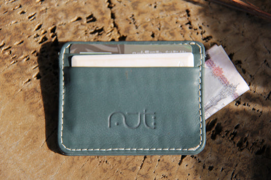 Petroleum Genuine Leather Card Holder