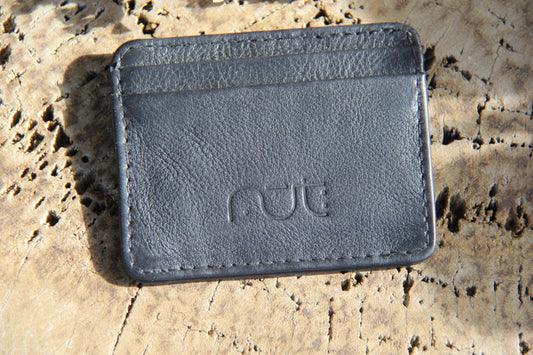Black Genuine Leather Card Holder