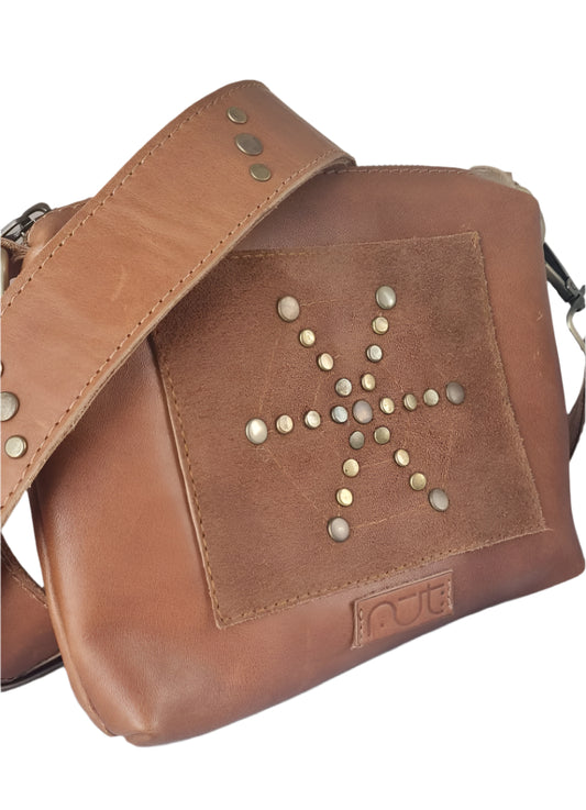 Camel Genuine Leather Clutch