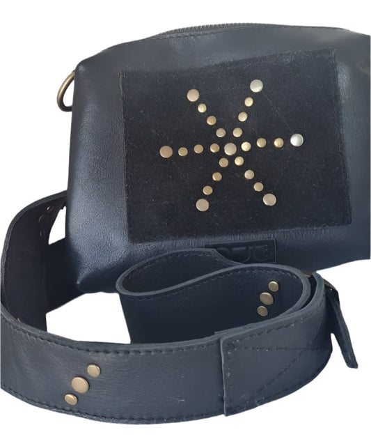 Black Genuine Leather Clutch